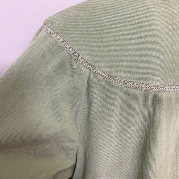 April Cornell Corduroy Duster Prairie One-Button Small Pocket Lined - Picture 10 of 13